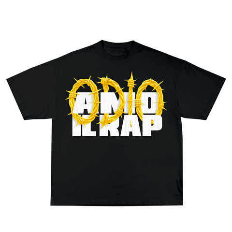 NITRO T-SHIRT "ODIO IL RAP" BLACK